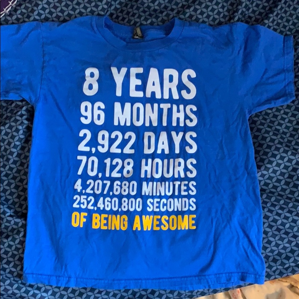 8 year old shirt